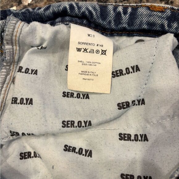 Ser. O. Ya. Women’s Distressed Denim Jean Shorts Size 28 Revolve - Picture 4 of 4